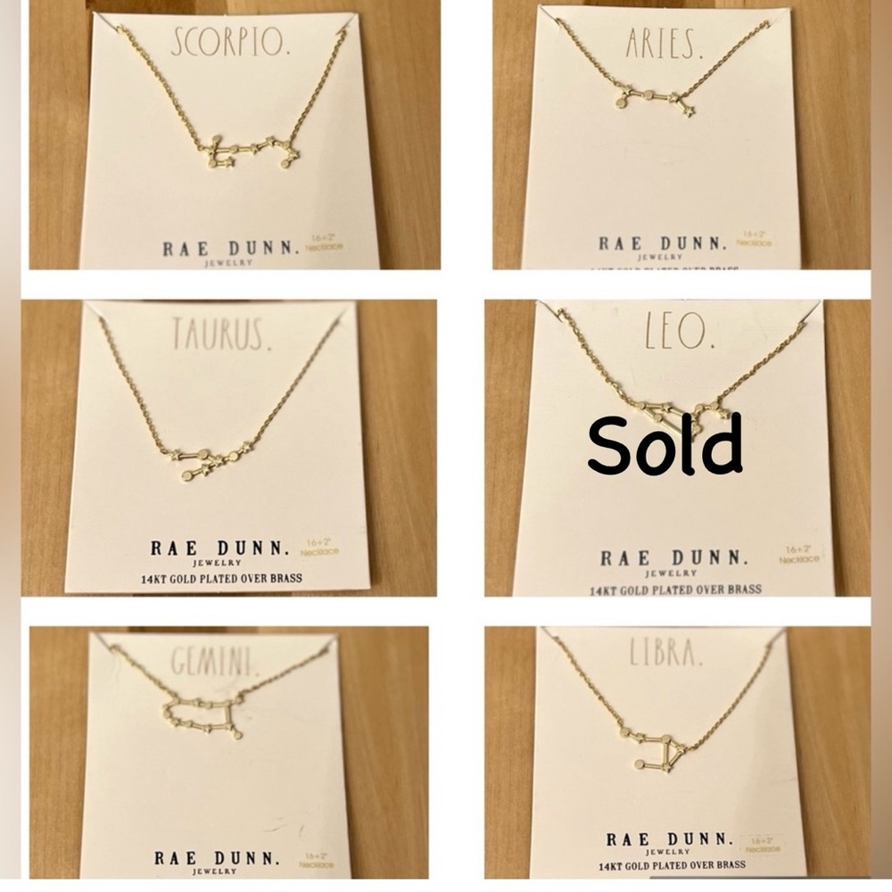RAE DUNN Zodiac Necklaces